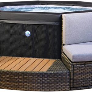 NetSpa Octopus SP-OCT165/MOB2 – Spa semirigido con mobili – 4-6 posti